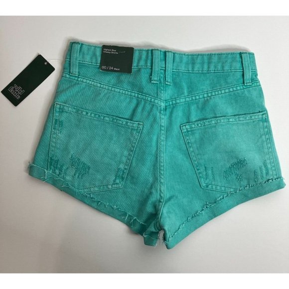 Wild Fable Women's Juniors Size 00 Highest Rise Cheeky Shorts 24 Waist New - Picture 7 of 10